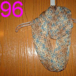 Lot of 5 Handmade Infinity Scarves.